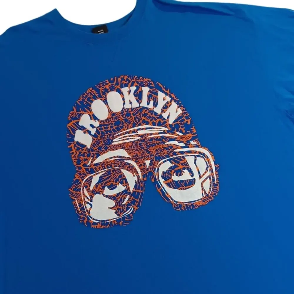 Nike Air Jordan Vintage Tee Mens 3XL Blue‎ Spike Lee Brooklyn Colors Basketball